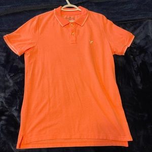 American eagle salmon polo shirt L